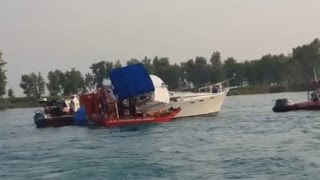Aftermath Of Lake St. Clair Boating Accident