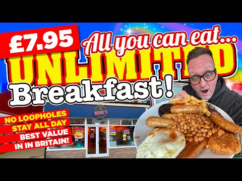 This £7.95 UNLIMITED BREAKFAST is The BEST VALUE for MONEY in Britain EAT ALL YOU WANT STAY ALL DAY!