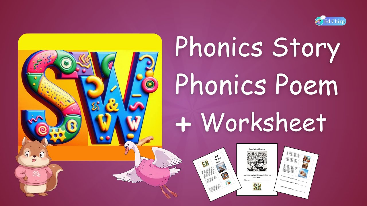 "Sw" Phonics Story | Swan’s Swamp Adventure | Learn with Fun Phonics!