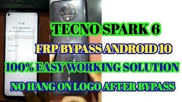 TECNO SPARK 6 FRP BYPASS ANDROID 10 | KE7 TECNO SPARK 6 REMOVE GOOGLE ACCOUNT BYPASS |