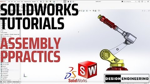 Solidworks Tutorials: Robotic Arm Assembly || Mate || DESIGN ENGINEERING