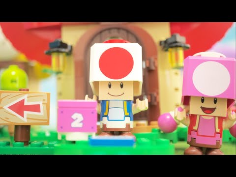 LEGO Super Mario Toad’s Treasure Hunt Expansion Set | レゴ　スーパーマリオ  | キノピオ と 宝さがしでstop motion anime!