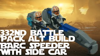 Lego 332nd BARC speeder with sidecar  (75359 332nd Clone Trooper Battle Pack Alternate Build)