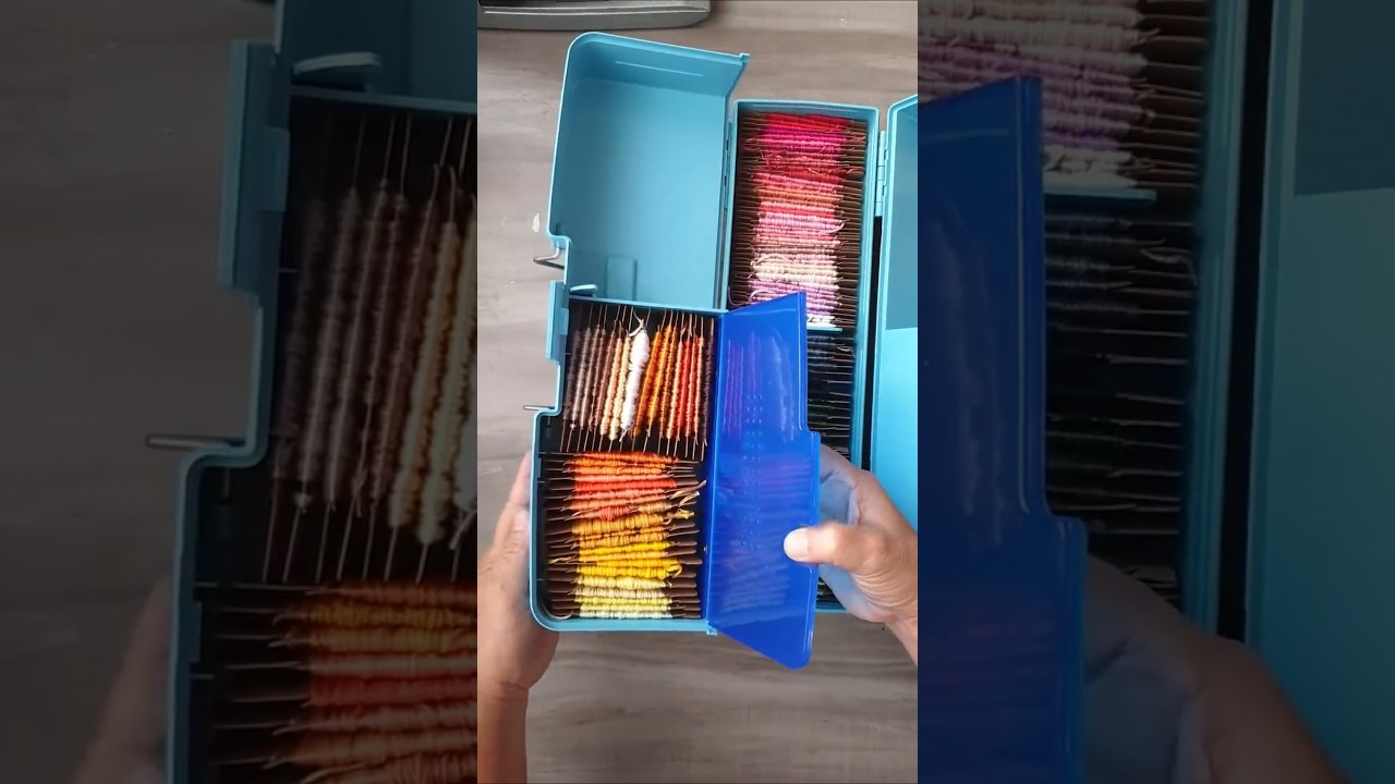 How to organize embroidery floss 