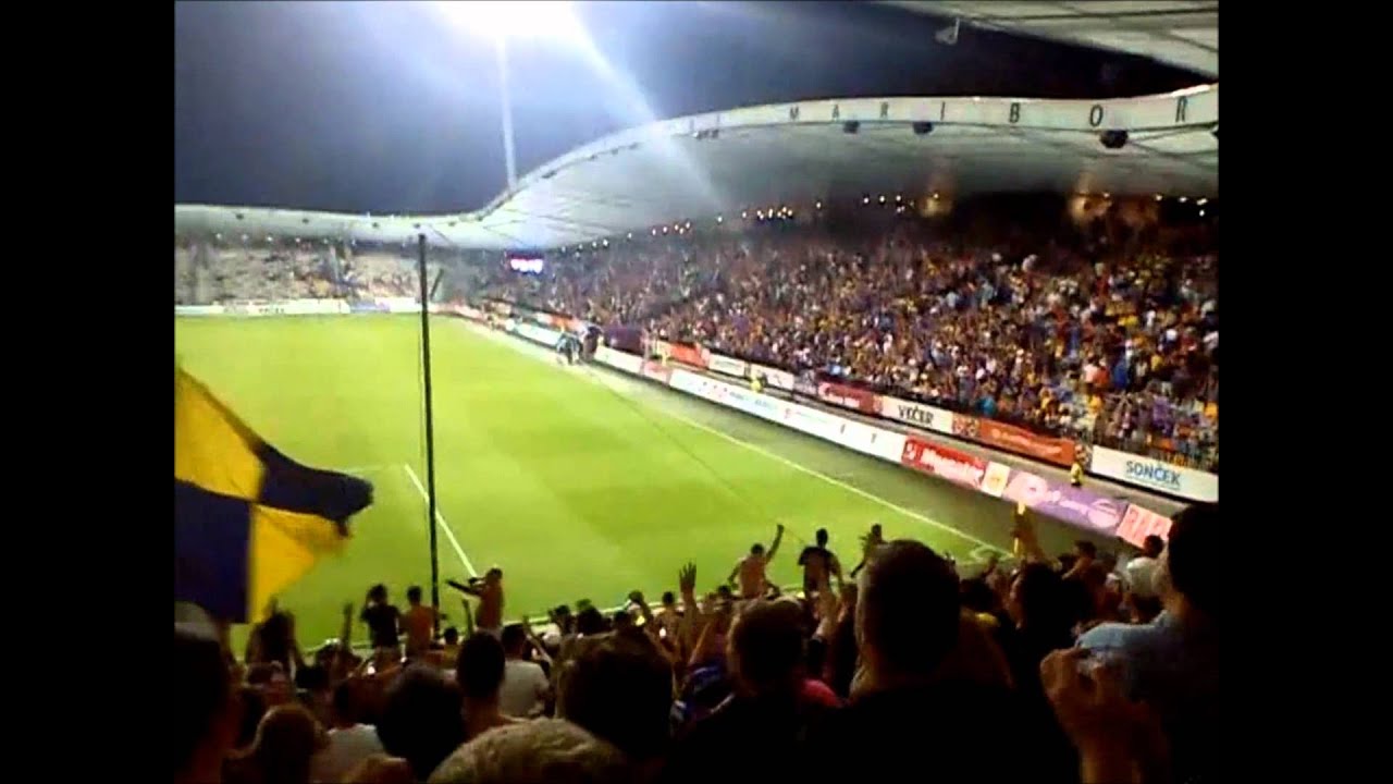 NK Maribor vs Glasgow Rangers F.C. (2:1) Ljudski Vrt - YouTube