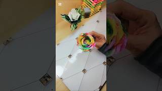 DIY candy wrappers flower🌹#diy #art #shorts .