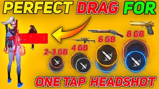 Free Fire Perfect Drag For Headshot 🔥 One Tap 👽| Latest Drag Headshot trick | Drag Headshot Setting screenshot 1