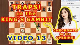 King's Gambit 13 CHECKMATE in the OPENING! ♔ Chess traps and tricks in the opening ♕