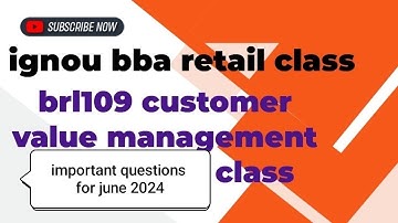 Ignou  brl 109 important questions for june 2024 ! brl 109 important questions class