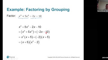 P.5 Factoring Polynomials