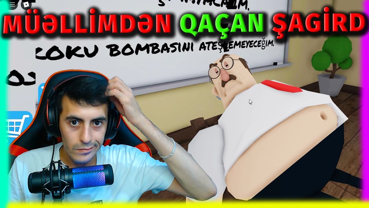 MÜƏLLİMDƏN QAÇAN ŞAGİRD  - Bölüm 3😱 Roblox Great School Breakout | #sahmarehmedov