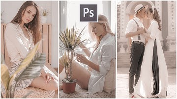 Beige Pink Colour Grade Photoshop 2020 Tutorial
