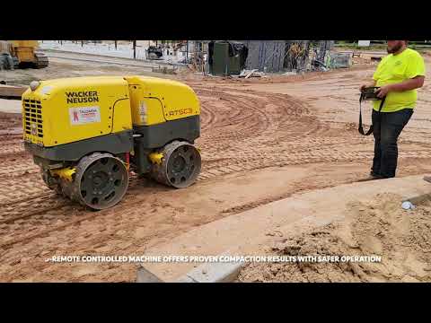 Wacker Neuson Trench Roller in Action