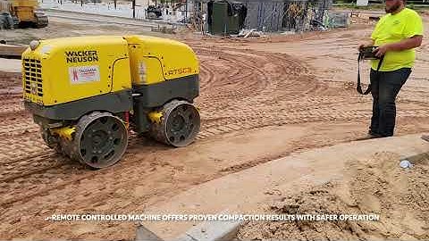 Wacker Neuson Trench Roller in Action