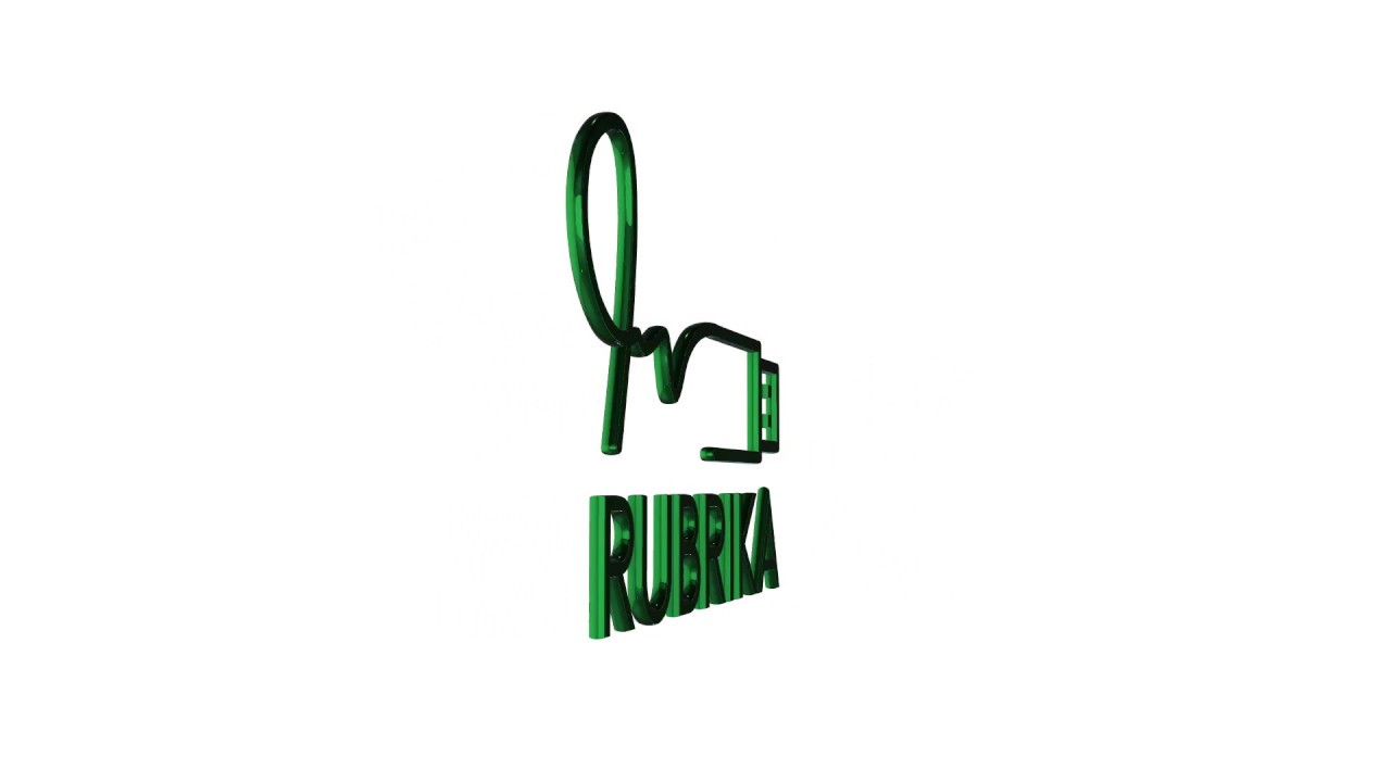 Rubrika Logo 3d Fondo Blanco Youtube