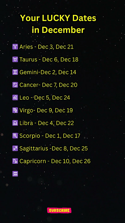 Tanggal Keberuntungan untuk Setiap Zodiak di Bulan Desember 2025 #shorts