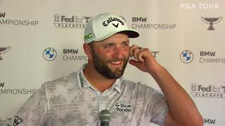 Jon Rahm 2021 BMW Championship Thursday Flash Interview: "Be goldfish" Ted Lasso