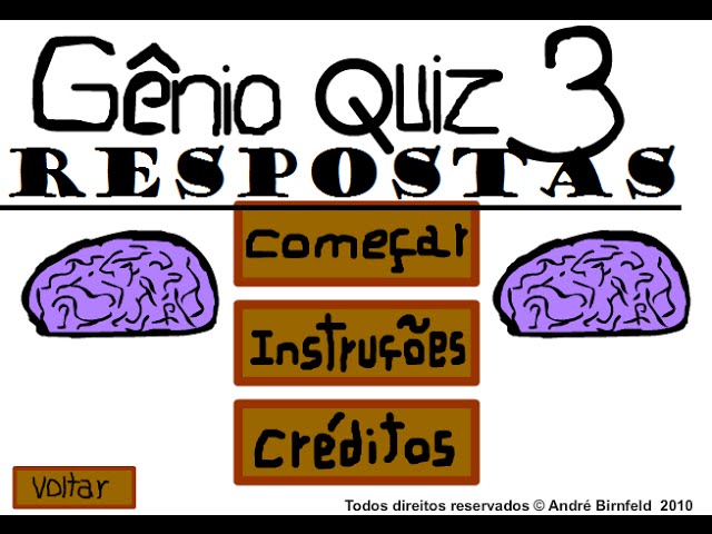 Gênio Quiz 3 - Respostas 