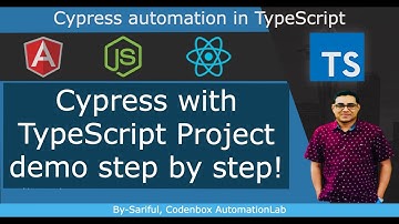 Stapsgewijze installatie van Cypress met TypeScript-projecten. Hoe bouw je een Cypress-project in...