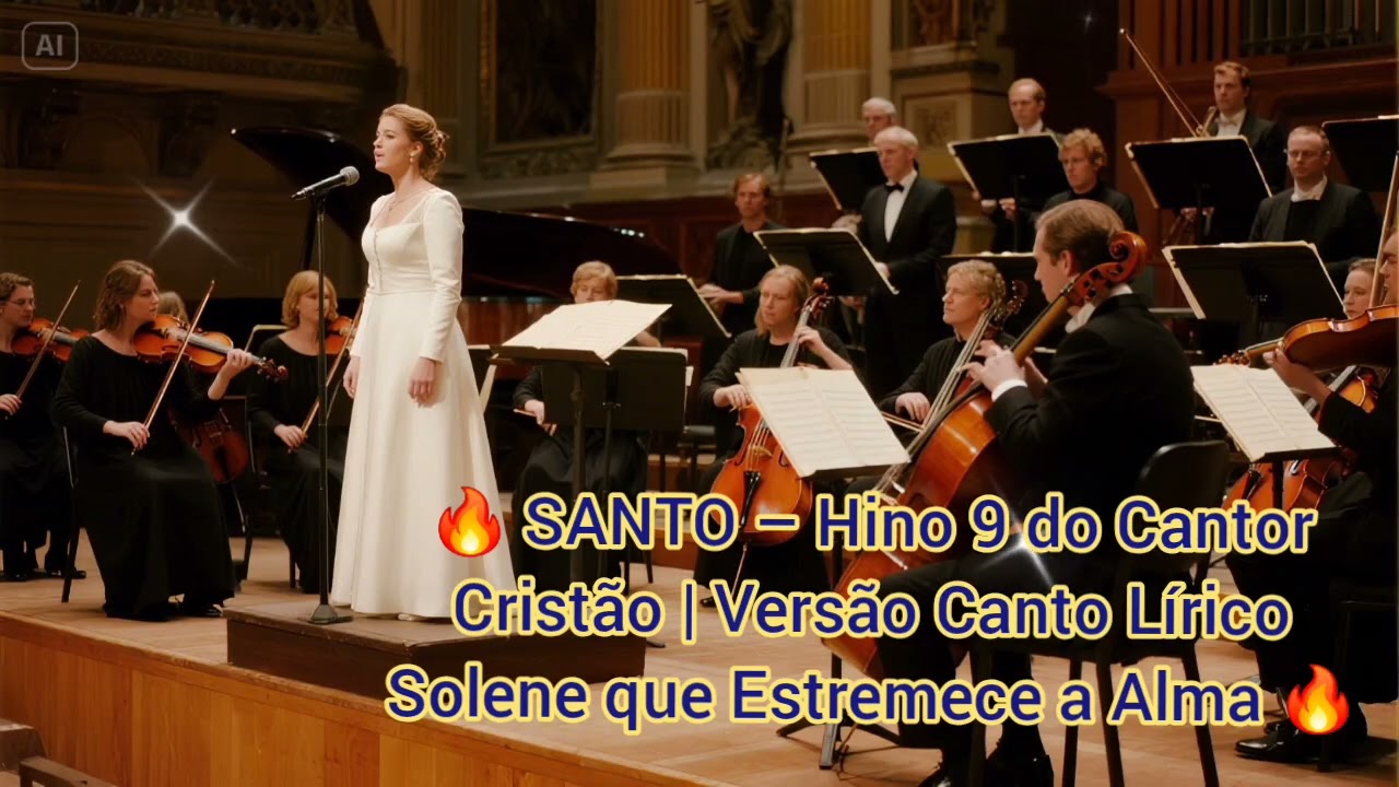 🔥 SANTO – Hino 9 do Cantor Cristão | Versão Canto Lírico Solene que Estremece a Alma 🔥