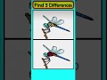 find 3 difference #illusion #quiz #riddles #puzzle #viral