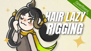 Opentoonz HAIR rigging tutorial | no art skills required