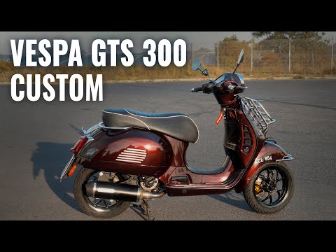 VESPA GTS 300 Custom | 13 inch wheels - YouTube