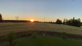 20220812 Soothing video: Sonkajärvi, Finland, sunset between20:53 and 21:51