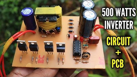 500 watts inverter using old SMPS transformer - inverter 12v to 220 v