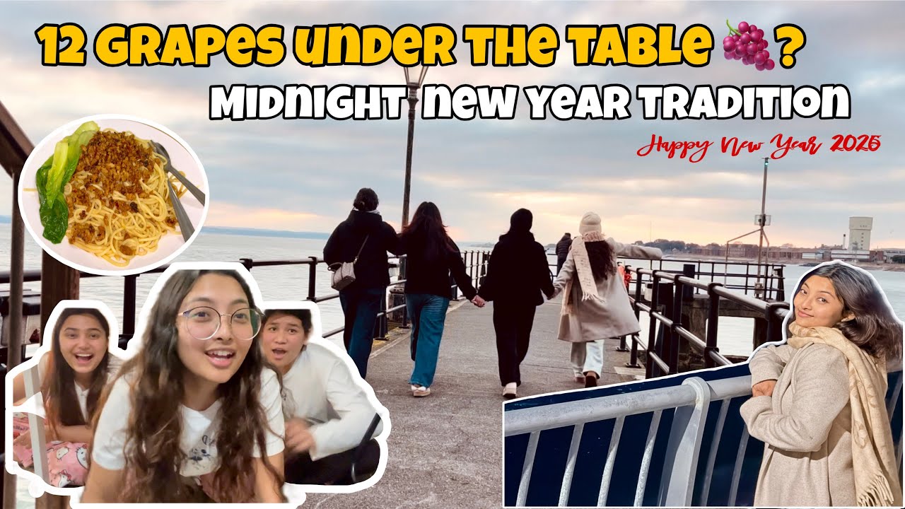 We Let 12 Grapes & Lentils Decide Our Fate 🍇🍲 Superstition? New Year 2026 | Nepalese students in UK