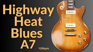 Highway Heat Blues Guitar Backing Track in A Major l BT 683