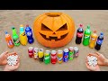 Halloween Pumpkin with Coca Cola, Mentos & Popular Sodas