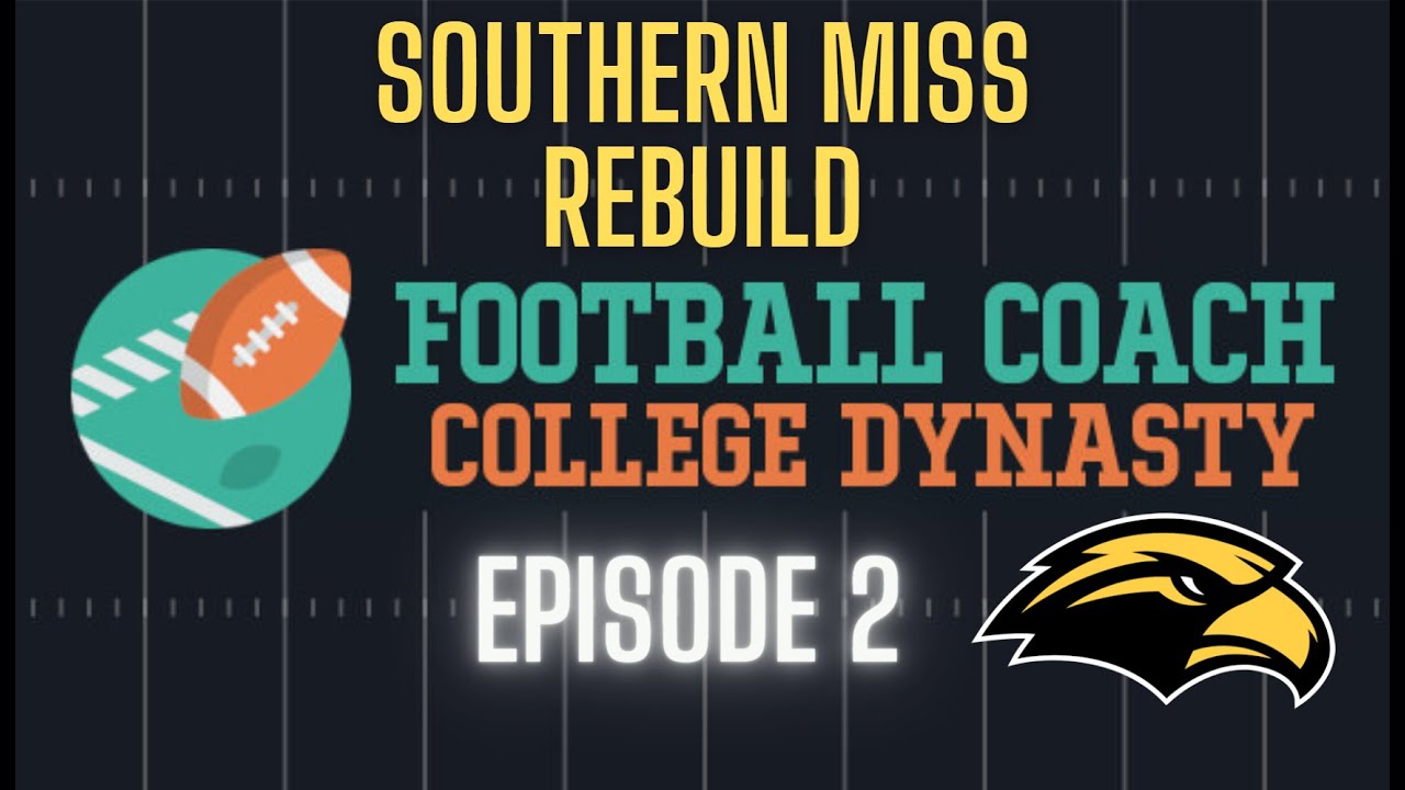 Football Coach: College Dynasty, Rebuilding from the Bottom! Episode 2 ...