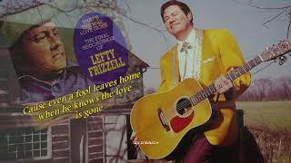 Video voorbeeld van "Lefty Frizzell - If I Had Half The Sense (A Fool Was Born With)"