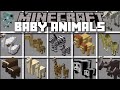 Minecraft BABY ANIMALS MOD / PLAY WITH BABY MOBS AND SEE THEM GROW!! Minecraft