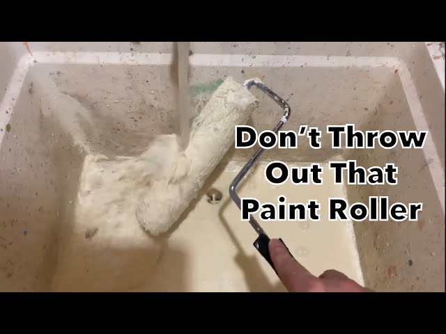 How to wash a paint roller - hack 