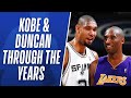 Kobe Bryant and Tim Duncan Through the Years