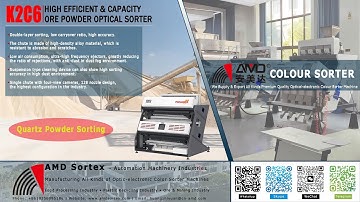 AMD Sortex(K2C6) Ore Powder Optical Colour Sorter Machine for Quartz Sand(40-70 mesh) Sorting