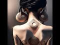 AI NUDE Body Generator -Amazing tattoo on the back of an attractive woman #Motifs #Tattoo #ai