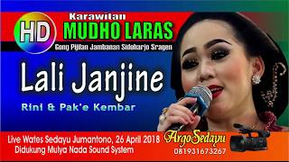 LALI JANJINE (HD) Karawitan Mudho Laras RINI EPELEDUT & Pake KEMBAR