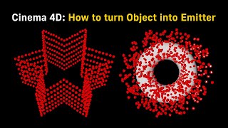 Cinema 4D: How to turn Object into Emitter