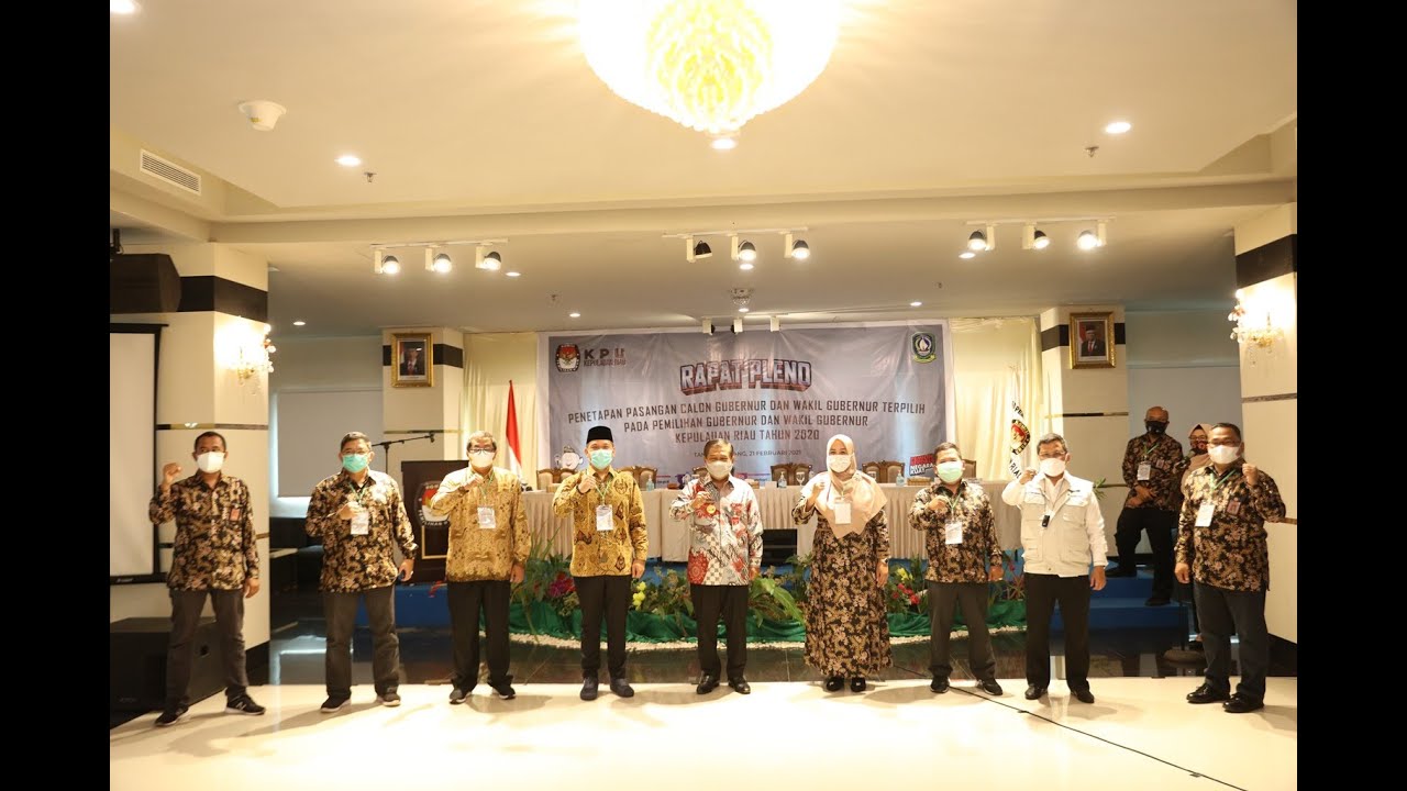 Pj. Gubernur Hadiri Rapat Penetapan Pasangan Gubernur Kepri Terpilih