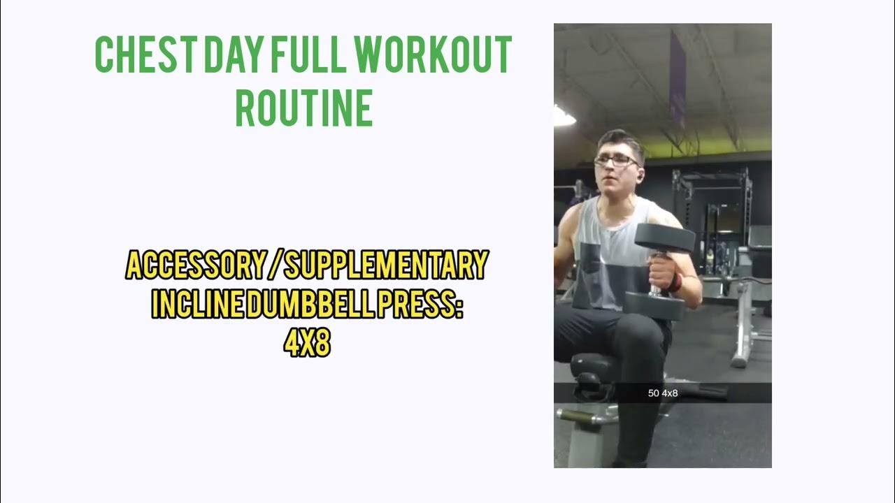 My chest day routine YouTube