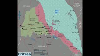 map of Eritrea Africa
