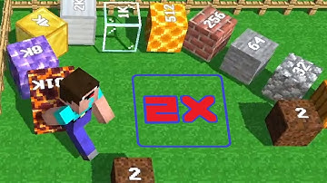 Minecraft 2048. Noob VS Huggy Wuggy. Cubes 2048.io Game