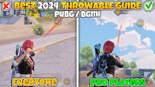 2024 BEST Throwable Guide | 100% Accuracy | Chinese pro tips ( PUBG/BGMI)