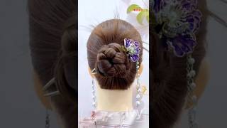Beautiful Updo 💕 So Easy to Try #BeautifulHair #EasyUpdo #PrettyHair #updo #diyhairstyle