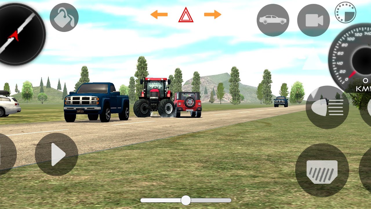 The India car simulation game and gameplay Thar modify  