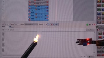Arduino Nano and Visuino: Demo: Flame Sensor Connected To Analog Pin