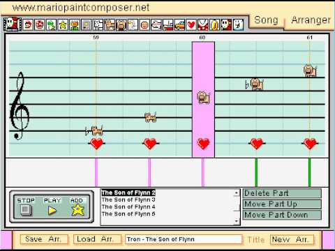 Tron Legacy - The Son of Flynn on mario paint